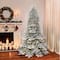 7.5ft. Pre-Lit Royal Majestic Douglas Fir Downswept Flocked Artificial Christmas Tree, Clear Lights
